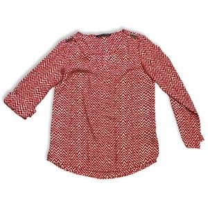 Zac & Rachel Zig Zag V-Neck Top